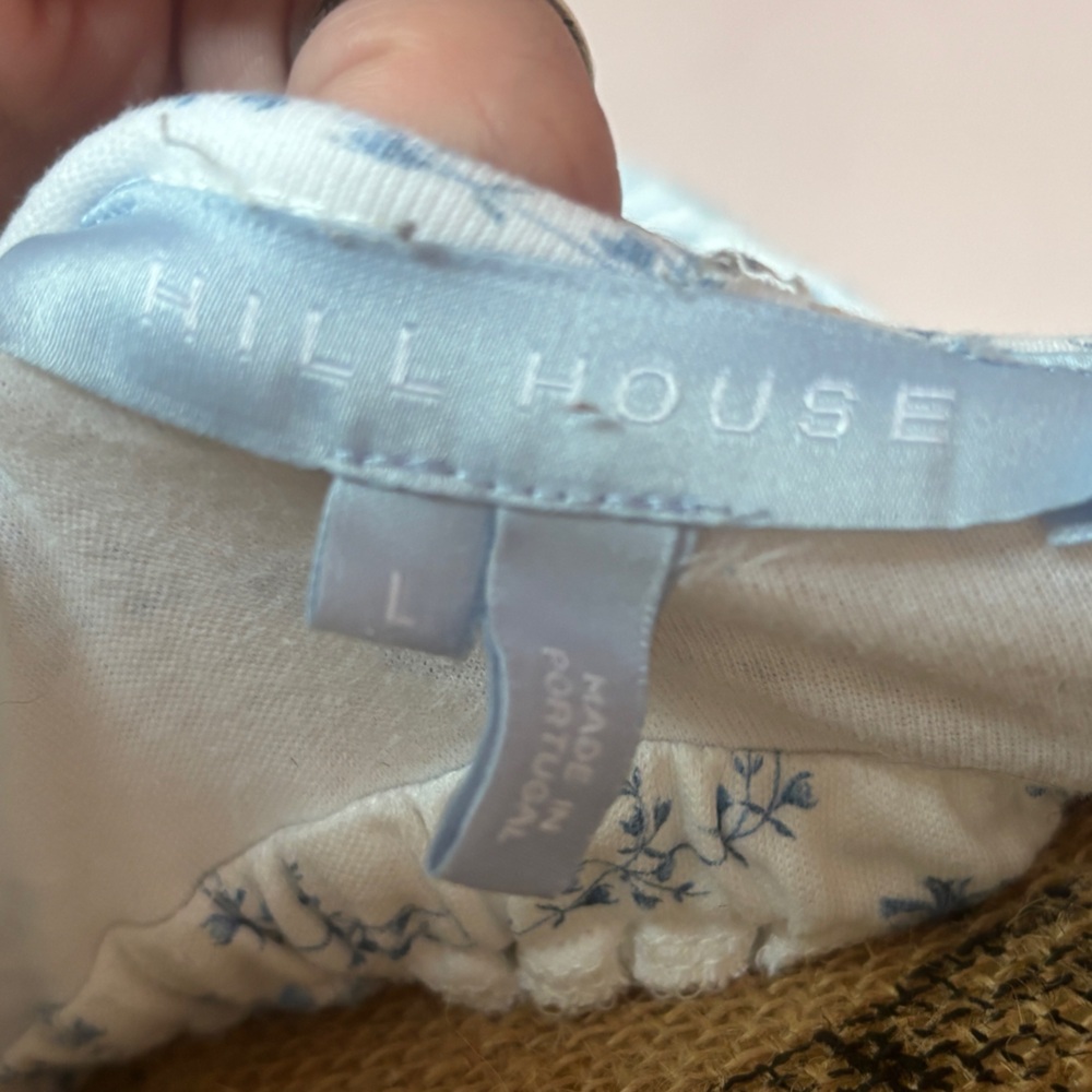 Hill House Blue and White Mini Dress with Floral Print - Picture 5 of 7